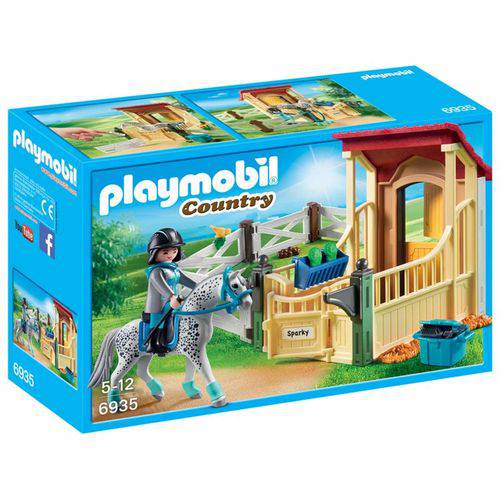 Playmobil Country - Cavaleiro com Estábulo - Sparky - 6935 - Sunny