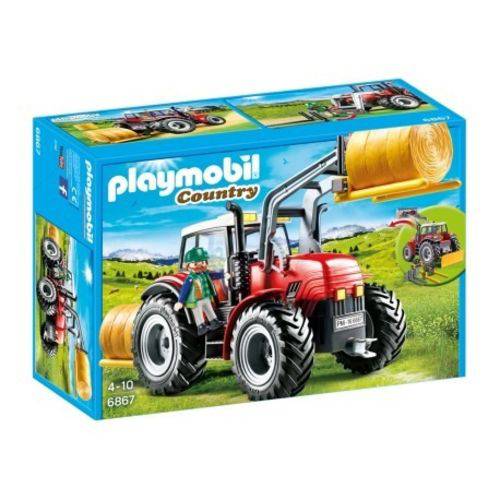 Playmobil Country Trator Grande Vermelho Fazenda 6867