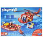 Playmobil - Equipe de Resgate com Helicóptero e Bote - 4428 - Sunny