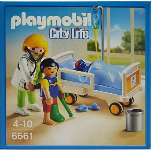Playmobil Pediatra com Criança e Leito - Sunny Brinquedos
