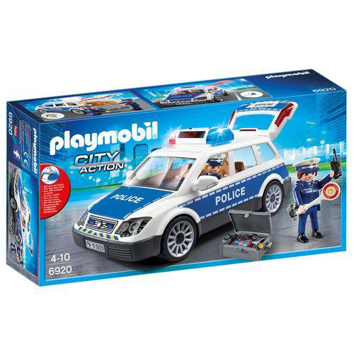 Playmobil Viatura Policial com Guardas Som e Luz Sunny 6920
