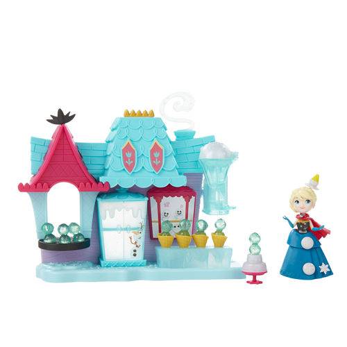 Playset Disney Frozen - Little Kingdom - Elsa e Geladeira de Arendelle - Hasbro