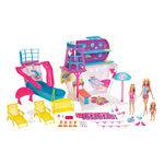 Playset e Boneca Barbie - Viaje no Navio Cruzeiro - Mattel