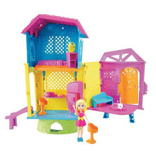 Playset e Mini Boneca Polly Pocket Club House da Polly Dhw41 Mattel