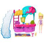 Playset e Mini Boneca - Polly Pocket - Quiosque do Parque Aquático - Mattel