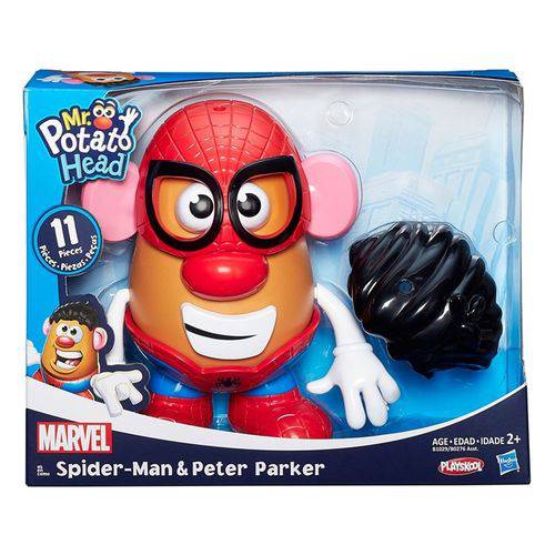 Playskool - Boneco Mr Potato Head Clássico - Marvel Homem Aranha - Hasbro