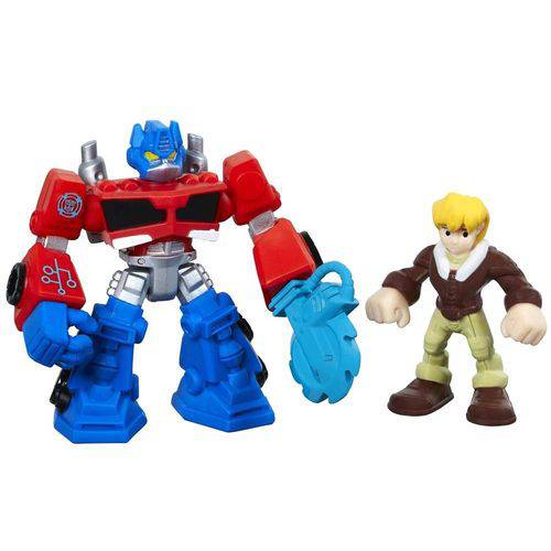 Playskool Transformers Boneco com Robo Rescue BOTS Optimus Prime e CODY BURNS Hasbro A0672 8273