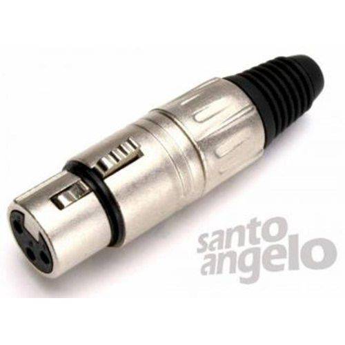Plug Conector Santo Angelo Canon Femea