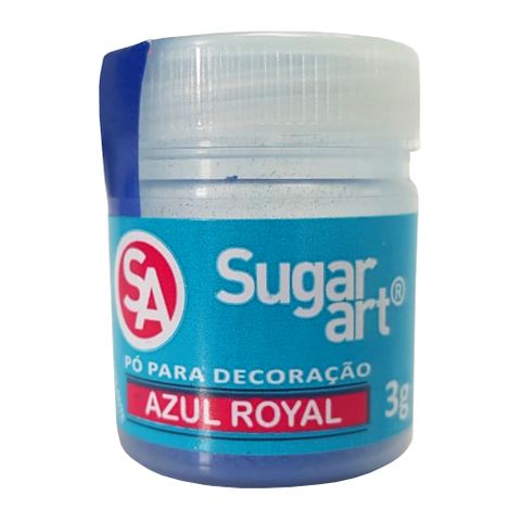 Pó para Decoração Azul Royal Comestível 3g - Sugar Art