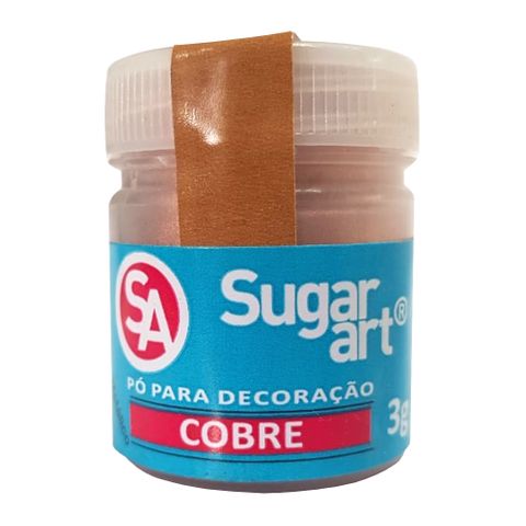 Pó para Decoração Cobre Comestível 3g - Sugar Art