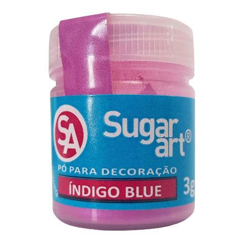 Pó para Decoração Indigo Blue Comestível 3g - Sugar Art