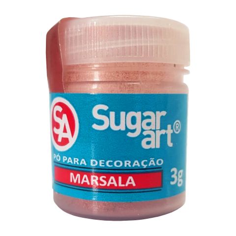 Pó para Decoração Marsala Comestível 3g - Sugar Art
