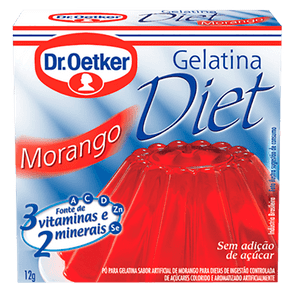 Pó para Gelatina Dr. Oetker Diet Morango 12g