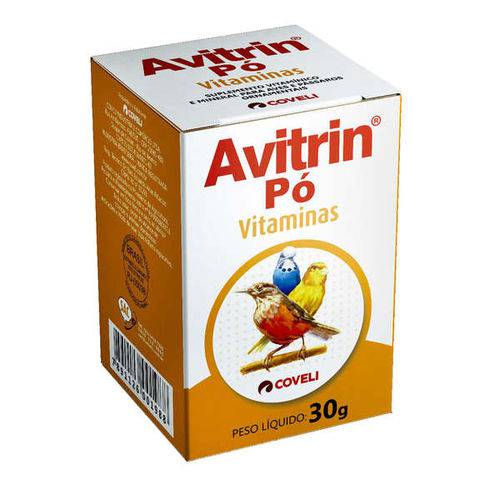 Pó Vitaminado Coveli Avitrin para Pássaros - 30 G