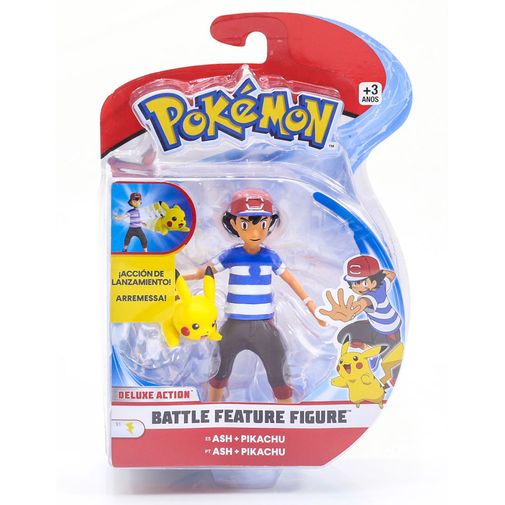 Pokémon Battle Feature Figure 11cm - Ash e Pikachu - DTC