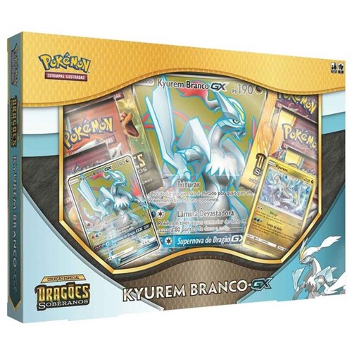 Pokémon Box Kyuren Branco Dragões Soberanos Copag 98812