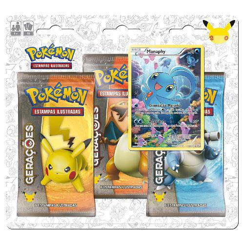 Pokémon Copag Triple Pack Gerações - Manaphy