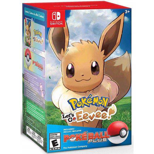 Pokemon Lets Go Eevee: Pokeball Plus Bundle - Switch