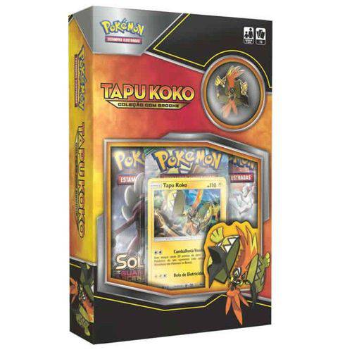 Pokémon Mini Box Tapu Koko C/ Broche