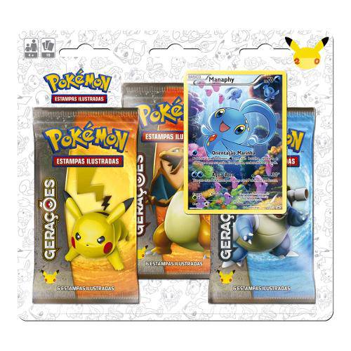 Pokémon Triple Pack Gerações Manaphy