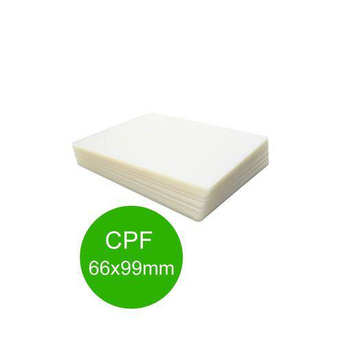 Polaseal Plástico para Plastificação CPF 66x99x0,05mm 100un