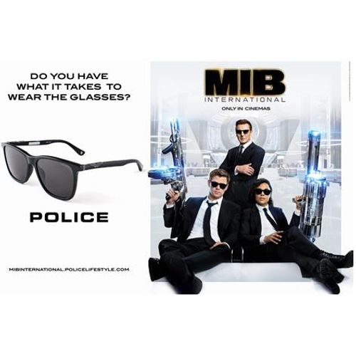 Police 872 0700 MIB HOMENS de PRETO - Oculos de Sol | PRÉ-VENDA