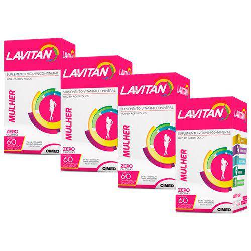 Polivitamínico Lavitan Mulher - 4 Un de 60 Comprimidos - Cimed