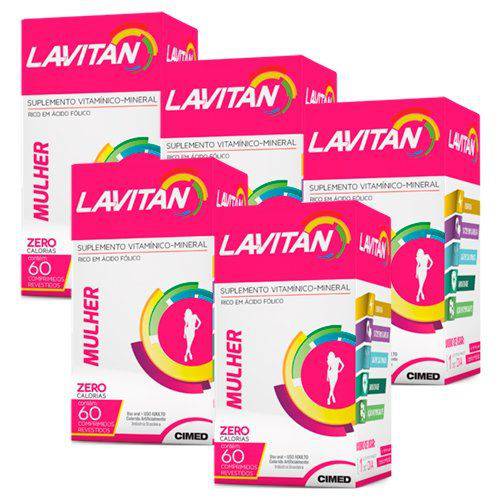 Polivitamínico Lavitan Mulher - 5 Un de 60 Comprimidos - Cimed
