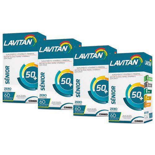 Polivitamínico Lavitan Sênior - 4 Un de 60 Comprimidos - Cimed