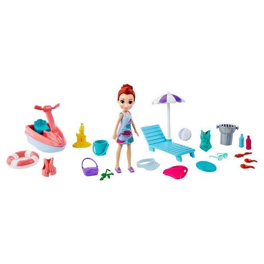 Polly Pocket Aventura na Praia Lila - Mattel