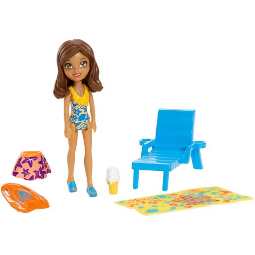 Polly Pocket Boneca e Acessórios Parque Aquático Diversão Aquática Shani - Mattel