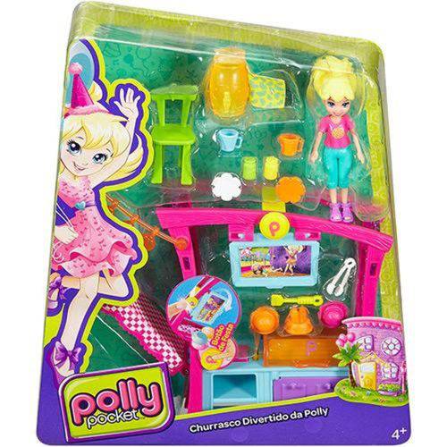 Polly Pocket Churrasco Divertido com Botão Surpresa Dnb53 Mattel