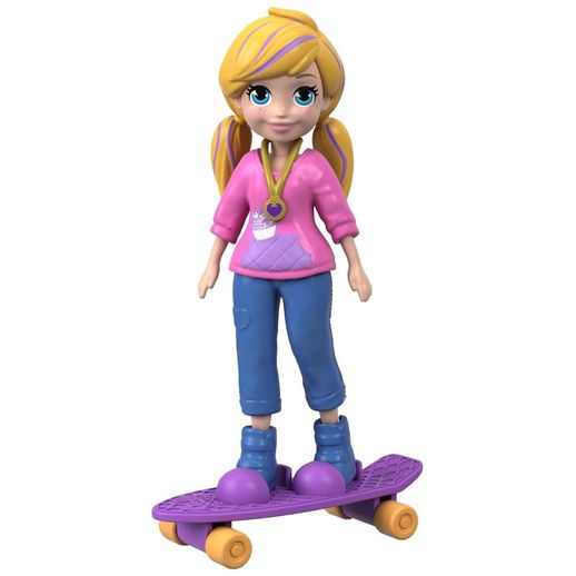 Polly Pocket com Skate - Mattel
