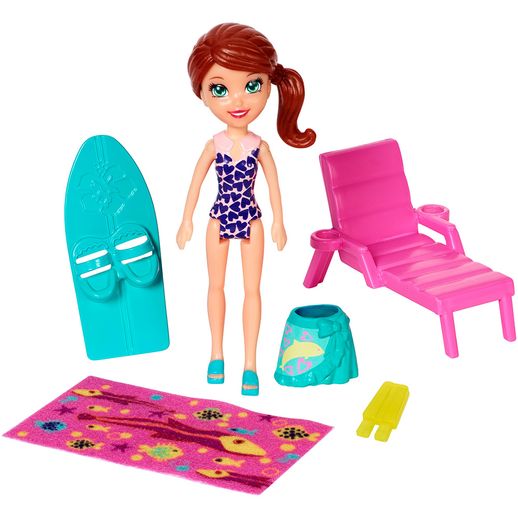 Polly Pocket Diversão no Parque Aquático Lila - Mattel