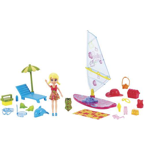 Polly Pocket Passeio Aquático Windsurf da Polly - Mattel