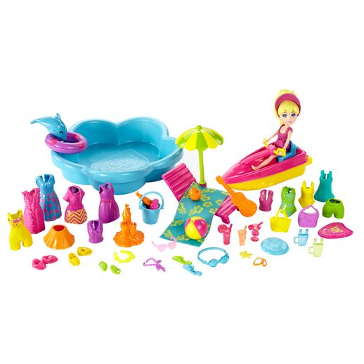 Polly Pocket Super Conjunto Diversão na Praia - Mattel