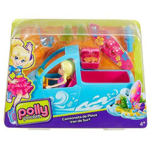 Polly Pocket Veiculos Van de Surf- Mattel