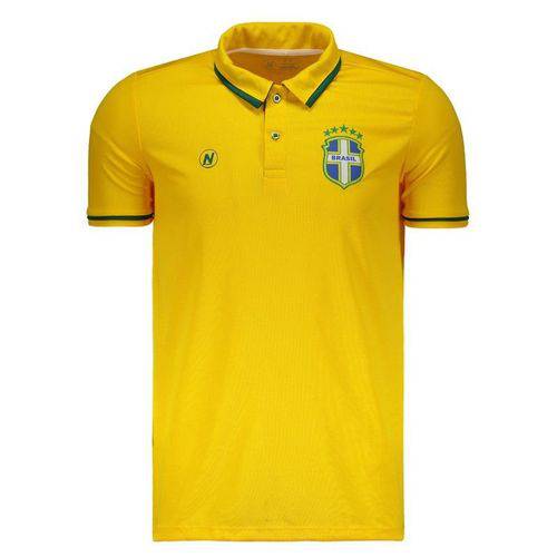 Polo Numer Brasil Amarela