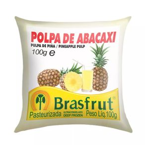 Polpa de Fruta Sabor Abacaxi Brasfrut 100g