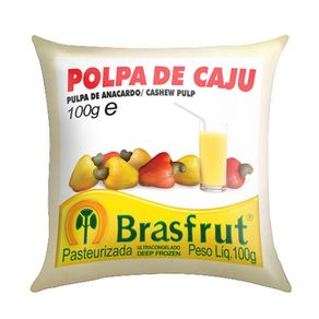 Polpa de Fruta Sabor Caju Brasfrut 100g
