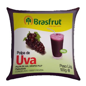 Polpa de Fruta Uva Brasfrut 100g