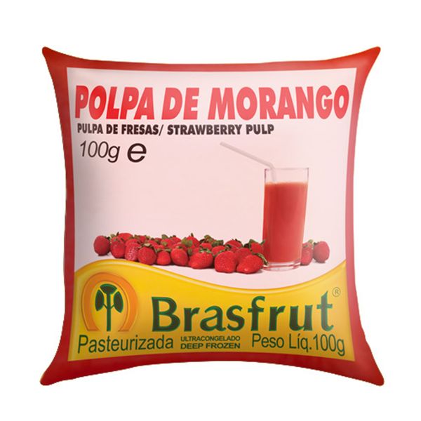 Polpa Fruta Brasfrut 100g Morango
