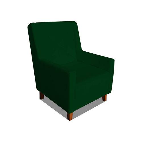 Poltrona Cadeira Mari Sala Quarto Recepção Escritório Consultório Suede Verde Musgo - AM DECOR