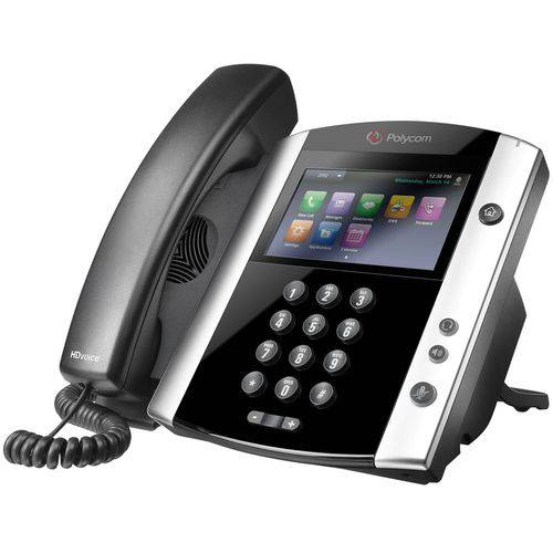 Polycom Vvx 600 Telefone Ip com Bluetooth e HD Voice (Poe) - 2200-44600-025