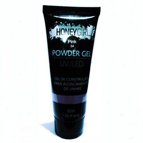 Polygel Pink 04 Honey Girl Powder Gel Led Uv Alongamento Unhas 30ml
