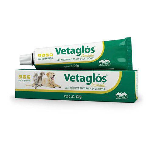 Pomada Cicatrizante Vetnil Vetaglos - 20 G
