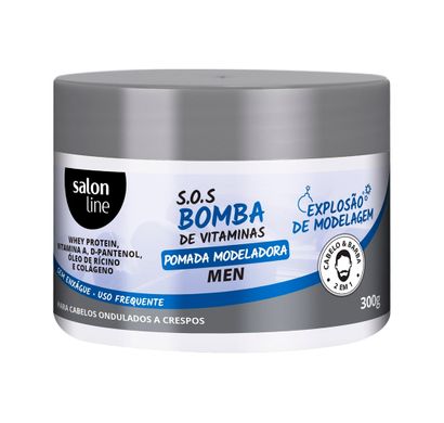 Pomada Modeladora Men S.O.S Bomba de Vitaminas 300g - Salon Line