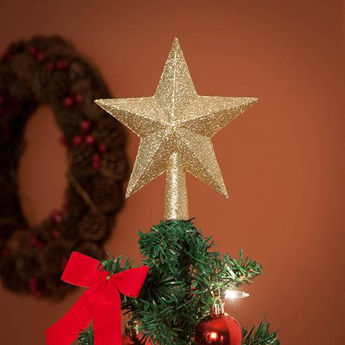 Ponteira Dourada 15cm - Orb Christmas