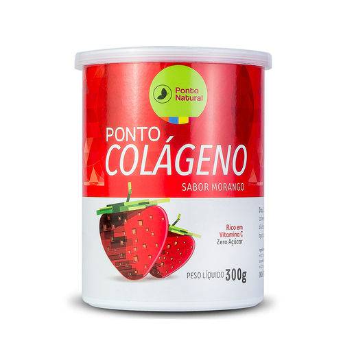 Ponto Colágeno Sabor Morango - Ponto Natural 300g