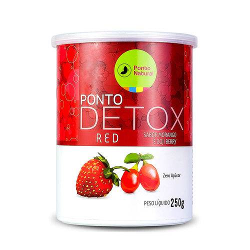 Ponto Detox Red Sabor Morango e Goji Berry - Ponto Natural 250g